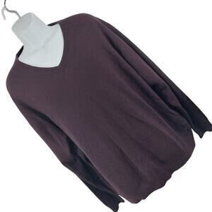 NWOT! HART, SCHAFFNER & MARX! 100% MERINO WOOL BURGUNDY V-NECK SWEATER! SZ 3X